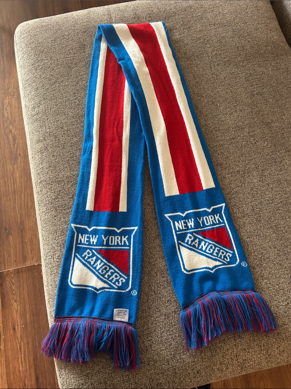 New York Rangers Blue, Red & White Team Scarf